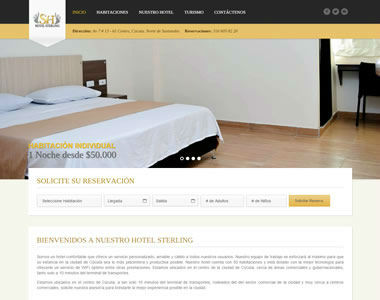 Página Web Hotel Sterling