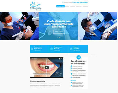 Página Web Manuel Zafra Odontologo